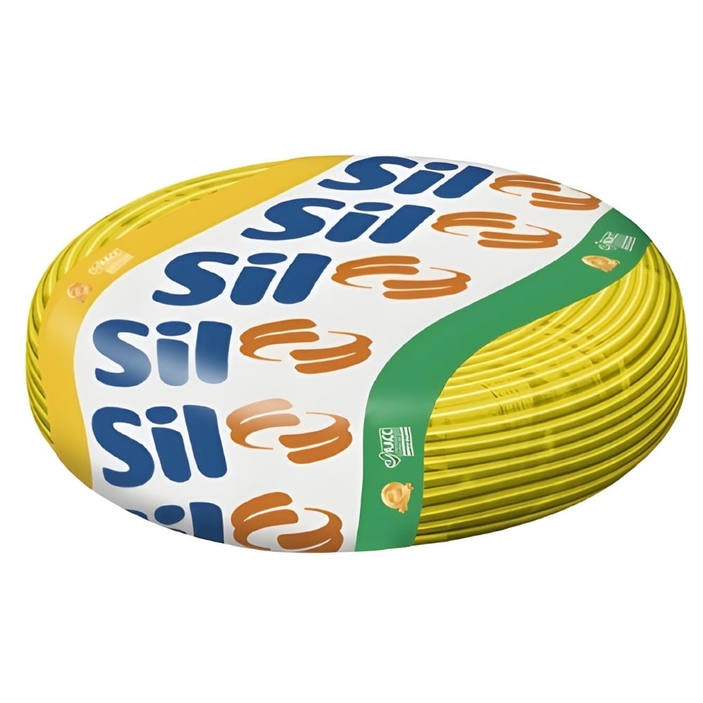 CABO FLEXIVEL 6MM AMARELO 750V ROLO 50 METROS - SIL