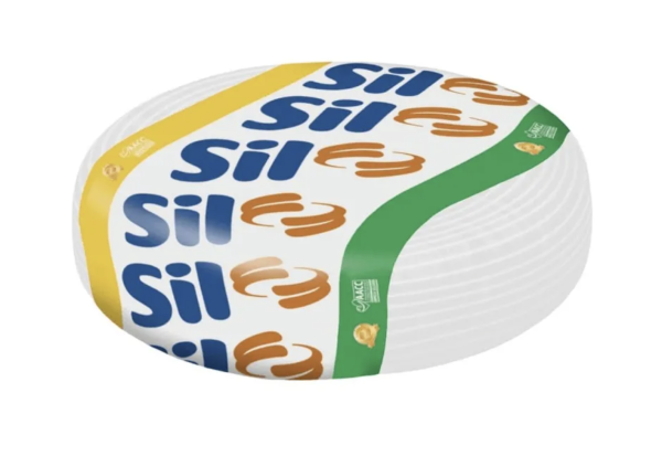 Rolo de cabo flexível Sil 6mm 750V branco com 100 metros de comprimento.