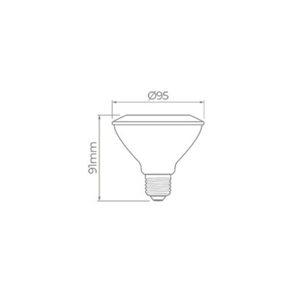 Alternative view of LAMPADA LED PAR30 9,5W LUZ NEUTRA 4000K 940LM E27 BIVOLT 36G - LEDVANCE