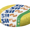 Rolo de cabo flexível Sil 1,5mm amarelo 750v para instalações elétricas internas