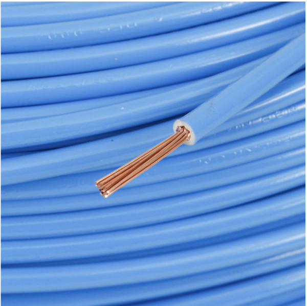 Embalagem lacrada do cabo flexível azul 2,5mm 100 metros marca Cobrecom