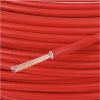 Detalhe da isolação em PVC do cabo Cobrecom 6mm vermelho 100 metros
