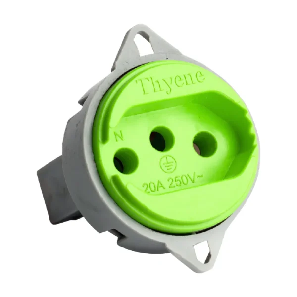 TOMADA DE PISO 2P + T 10A VERDE THYENE